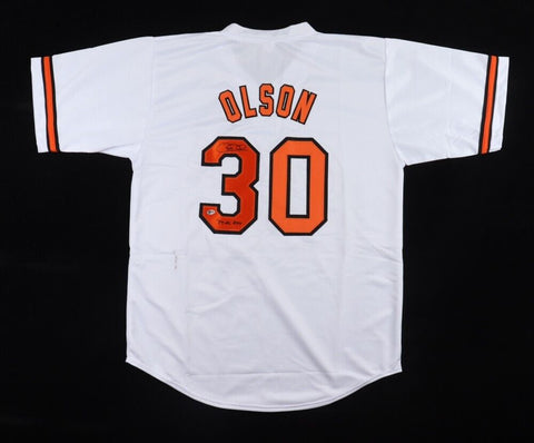 Gregg Olson Signed Baltimore Orioles Jersey Inscribed "89 AL ROY" (RSA) Reliever