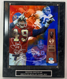 Dennis Smith Autographed 8x10 Photo Inscribed "ROF 01" with Plaque JSA COA