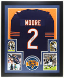 D. J. Moore Signed Chicago Bears 42" x 34" Framed Jersey (JSA COA) All Pre W.R.