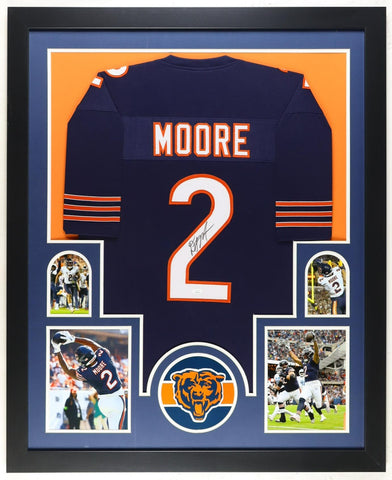 D. J. Moore Signed Chicago Bears 42" x 34" Framed Jersey (JSA COA) All Pre W.R.