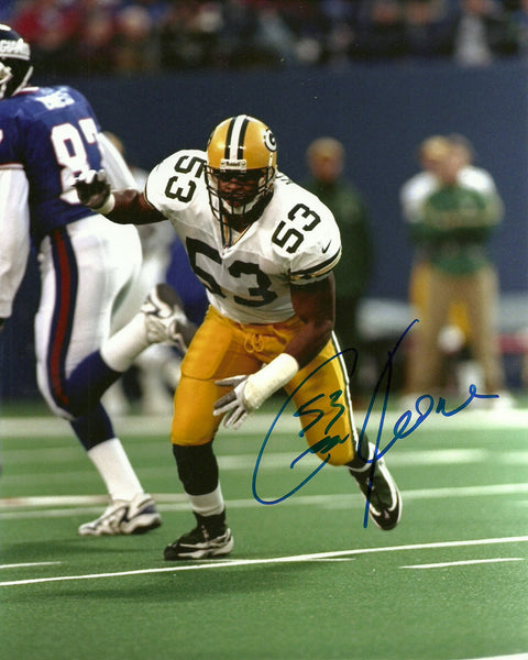 Packers GEORGE KOONCE Signed 8x10 Photo #5 AUTO ~ Super Bowl XXXI Champ