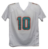 Tyreek Hill Autographed/Signed Pro Style White XL Jersey Beckett 36250