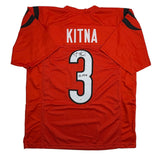 Autographed/Signed Jon Kitna Cincinnati Orange Football Jersey JSA COA