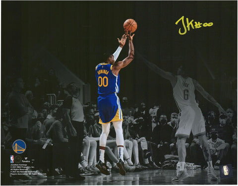 Jonathan Kuminga Golden State Warriors Signed 11x14 Spotlight Photograph