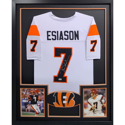 Boomer Esiason Autographed Signed Framed Cincinnati Bengals Jersey BECKETT