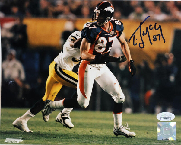 Ed McCaffrey Autographed 8x10 Photograph (James Spence COA)