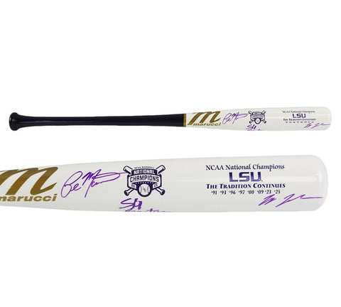 Jay Johnson, Paul Manieri, and Skip Bertman Signed LSU Limited Edition Bat