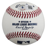 Rangers Evan Carter "1st MLB HR" Signed Manfred OML Baseball BAS Wit #W871401