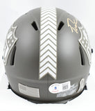 Sam LaPorta George Kittle Signed NFL Salute Speed Mini Helmet-Beckett W Holo