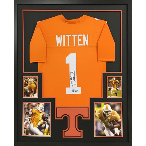Jason Witten Autographed Signed Framed Tennessee Jersey BECKETT