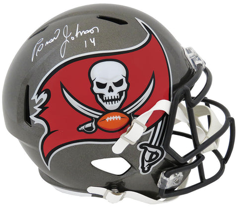 Brad Johnson Signed Buccaneers Riddell Full Size Speed Replica Helmet -(SS COA)