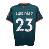 Luis Diaz Signed Liverpool FC Away Soccer Jersey #23 with Beckett COA