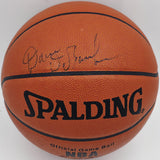 Dave DeBusschere Autographed NBA Leather Game Basketball Knicks JSA #AV29199