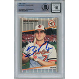 Billy Ripken Autographed 1989 Fleer 616 Trading Card 10 Grade Beckett 49375