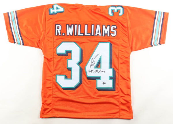 Ricky Williams Signed Miami Dolphins Jersey Inscribed "Puff, Puff, Run" /Beckett