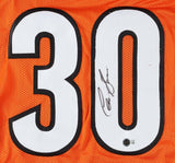 Chase Brown Signed Cincinnati Bengals Jersey (Beckett) 2023 Draft Pick / RB