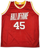 HOUSTON ROCKETS RUDY TOMJANOVICH AUTOGRAPHED RED JERSEY "2020 HOF" JSA 215753