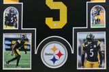 FRAMED PITTSBURGH STEELERS JALEN RAMSEY AUTOGRAPHED SIGNED JERSEY JSA COA