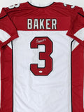Cardinals Safety BUDDA BAKER Signed Custom Replica Arizona White Jersey - JSA