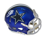 Emmitt Smith Autographed Dallas Cowboys Flash Mini Helmet Beckett 36227