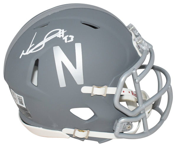 NDAMUKONG SUH SIGNED NEBRASKA CORNHUSKERS SLATE SPEED MINI HELMET BECKETT