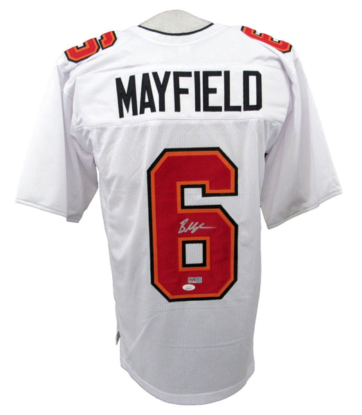 Baker Mayfield Signed/Autographed White Buccaneers Football Jersey JSA 208141