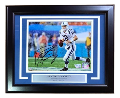 Peyton Manning Signed Framed 8x10 Indianapolis Colts Photo Fanatics