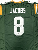 Packers Running Back JOSH JACOBS Signed Custom Replica Green Jersey AUTO - BAS