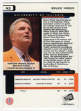 Bruce Weber Signed Illinois 2005 Press Pass Basketball Trading Card #43 (SS COA)