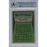 Lynn Dickey Autographed/Signed Oilers 1975 Topps #243 Trading Card Beckett 49356