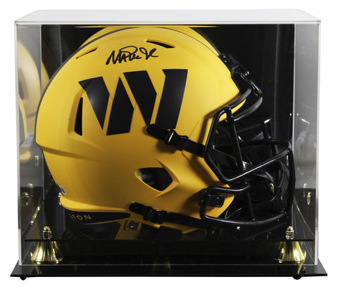 Commanders Magic Johnson Signed Rave Full Size Speed Rep Helmet W/ Case BAS W 2