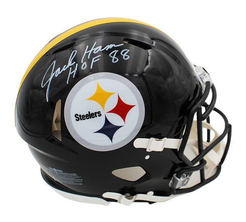 Jack Ham Signed Pittsburgh Steelers Speed Authentic NFL Helmet W- "HOF 88" Insc
