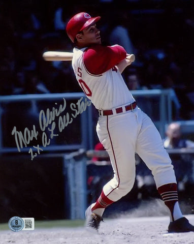 Max Alvis Autographed Cleveland Indians 8x10 Photo 2x All Star Beckett 57452