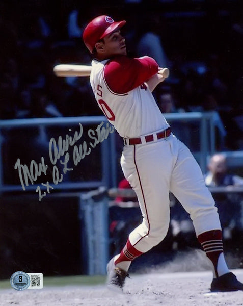 Max Alvis Autographed Cleveland Indians 8x10 Photo 2x All Star Beckett 57452