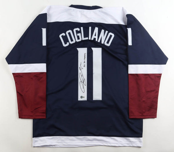 Andrew Cogliano Signed Colorado Avalanche Throwbck Jersey "22 SC Champs"/Beckett