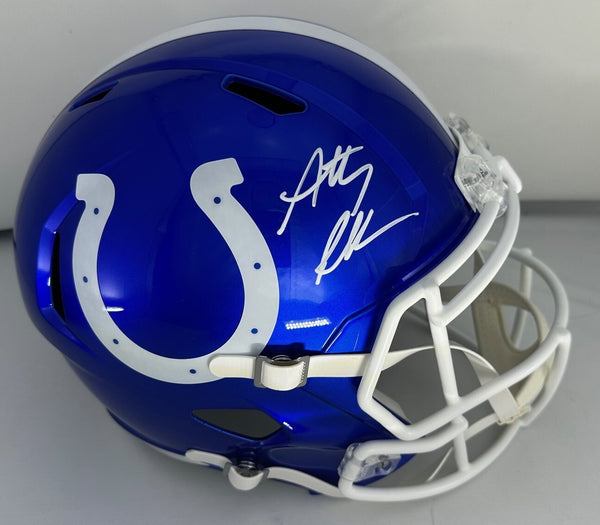 Colts ANTHONY RICHARDSON Signed Full Size FLASH Replica Speed Helmet AUTO - FAN