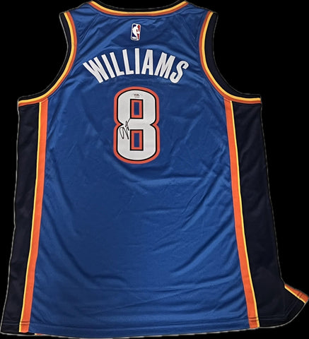 Jalen Williams Signed Jersey PSA Oklahoma City Thunder Autographed