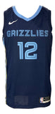 Ja Morant Signed Memphis Grizzlies Navy Blue Nike Swingman Jersey BAS