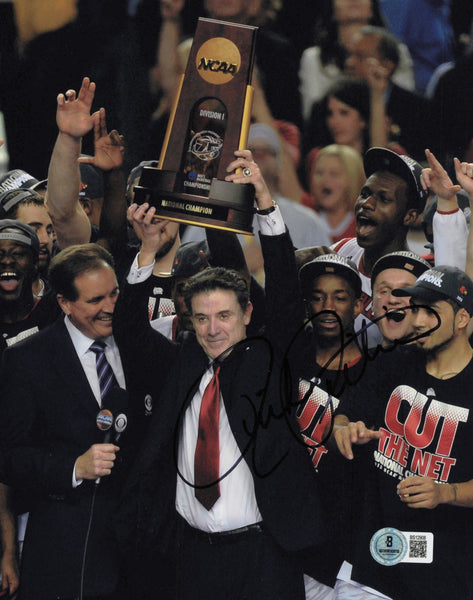 Rick Pitino Autographed 8x10 Photo Kentucky, Louisville Beckett BAS QR #BS12908