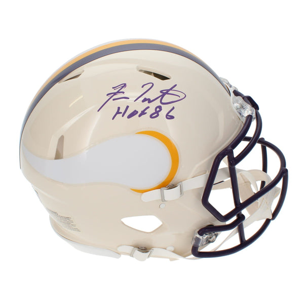 Fran Tarkenton Autographed "HOF 86" Vikings RETRO Authentic Helmet Beckett