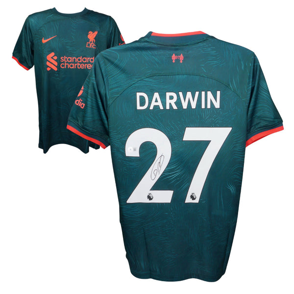 Darwin Nunez Signed Liverpool FC Soccer Jersey #27 with Beckett COA