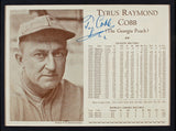 Tigers Ty Cobb Authentic Signed Framed 8.5x11 Stat Photo JSA #XX10043