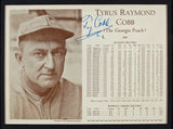 Tigers Ty Cobb Authentic Signed Framed 8.5x11 Stat Photo JSA #XX10043