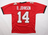 Brad Johnson Signed Tampa Bay Buccaneers Red Jersey (JSA) Super Bowl XXXVII Q.B.