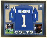 Ahmad "Sauce" Gardner Signed Indianapolis Colts 35"x 43" Framed Jersey (Beckett)
