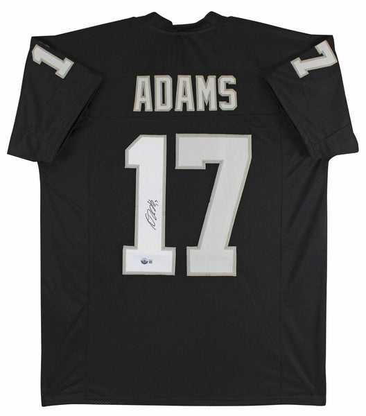 Davante Adams Authentic Signed Black Pro Style Jersey w/ White #'s BAS Witnessed