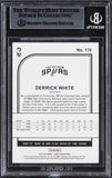 Spurs Derrick White Authentic Signed 2019 Hoops #176 Card BAS Slabbed