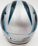 SAM DARNOLD AUTOGRAPHED PANTHERS SILVER SPEED MINI HELMET BECKETT QR 195171