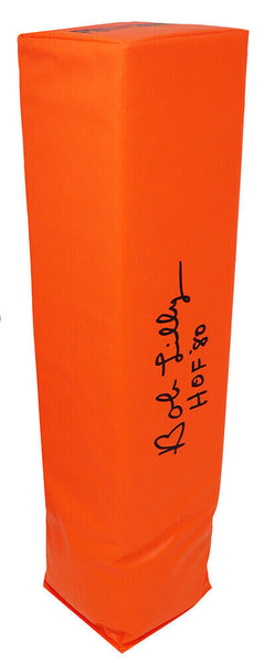 Bob Lilly COWBOYS Signed Orange Endzone Pylon w/HOF'80 - SCHWARTZ COA