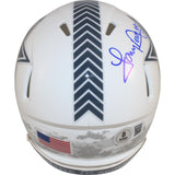 Tony Dorsett Autographed Dallas Cowboys 24 STS Mini Helmet Beckett Witness 49217